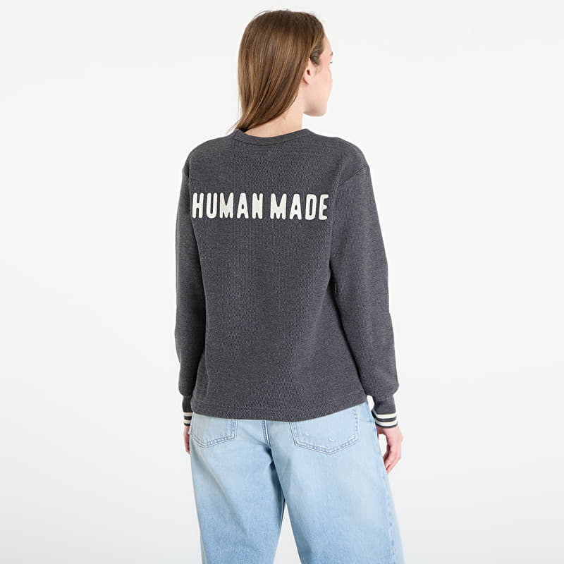 トップス HUMAN MADE Thermal L/S T-Shirt Charcoal HUMAN MADE Thermal L/S T-Shirt UNISEX Charcoal | Footshop