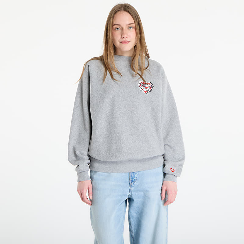Mikina HUMAN MADE Heavyweight Sweatshirt UNISEX Gray