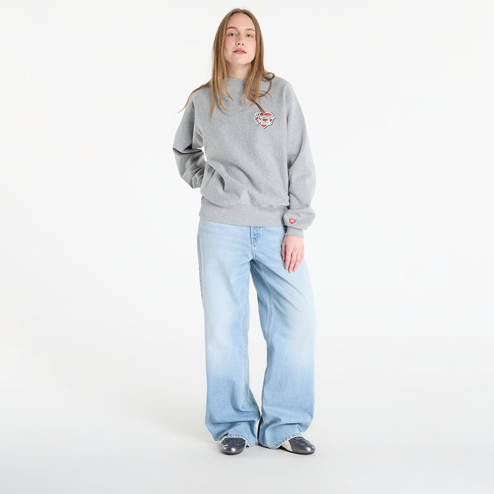Hoodies och sweatshirts HUMAN MADE Heavyweight Sweatshirt UNISEX Gray