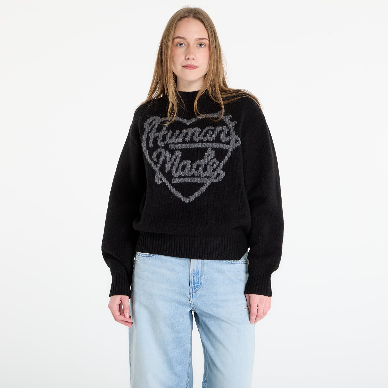 Sweaters HUMAN MADE Heart Knit Sweater UNISEX Black (HM30CS035BK