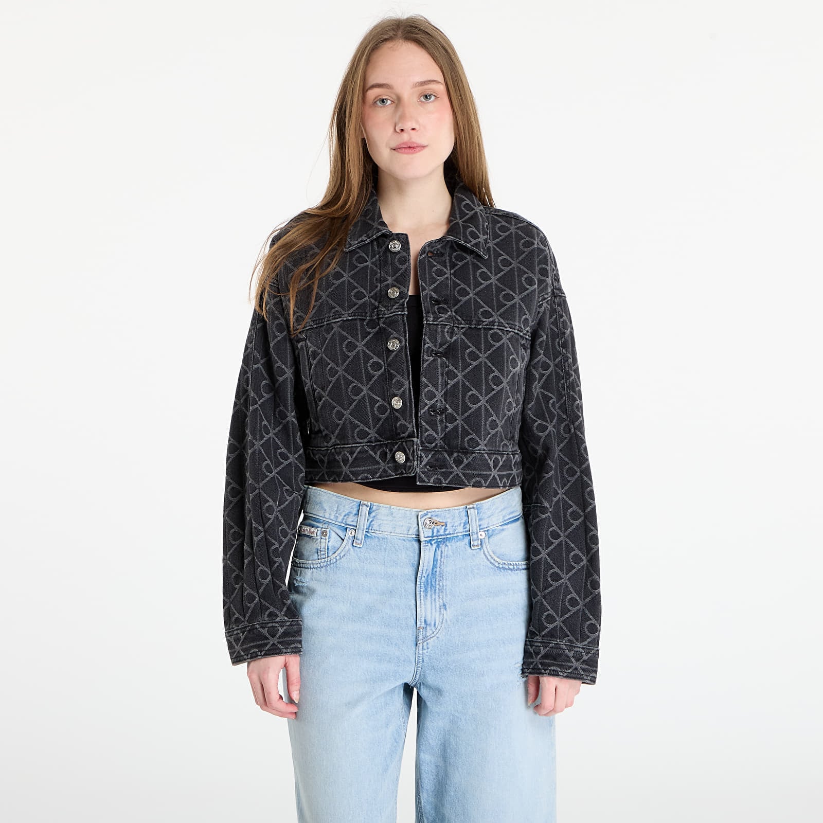 Jachetă Calvin Klein Jeans Articulated Denim Jacket Black S