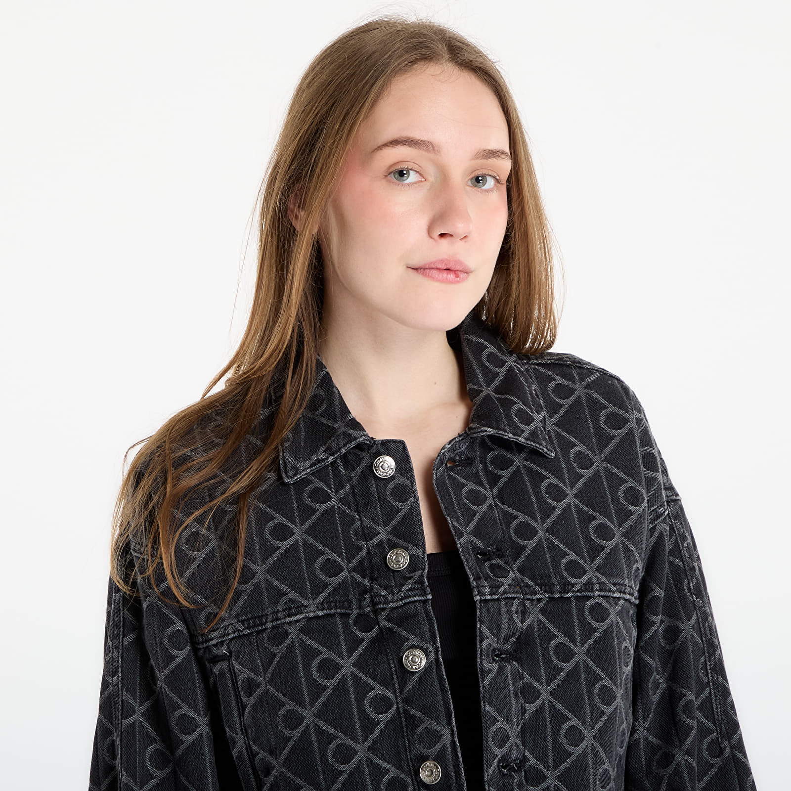 Jakne Calvin Klein Jeans Articulated Denim Jacket Black