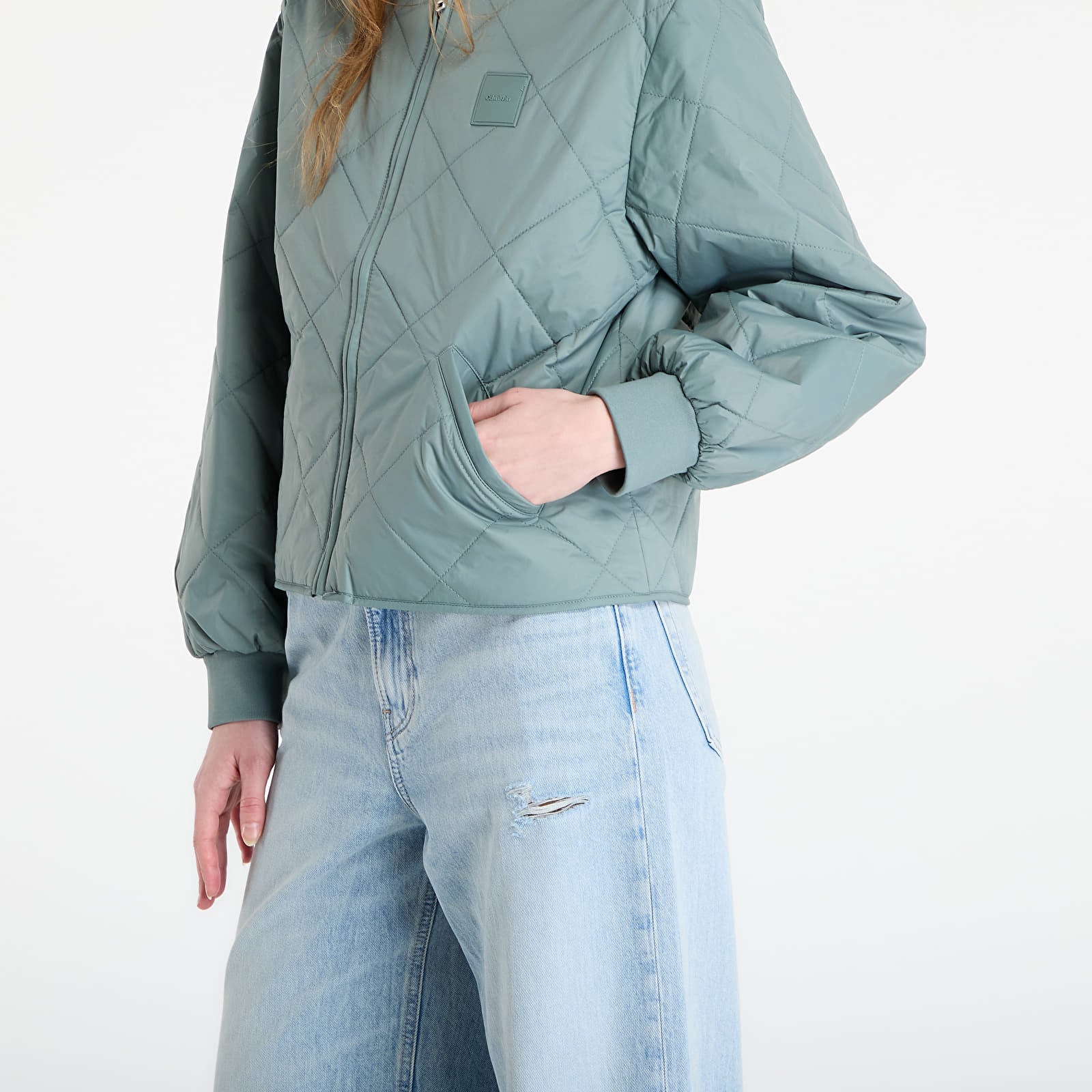 Якета Calvin Klein Jeans Lightweight Quilted Jacket Grey