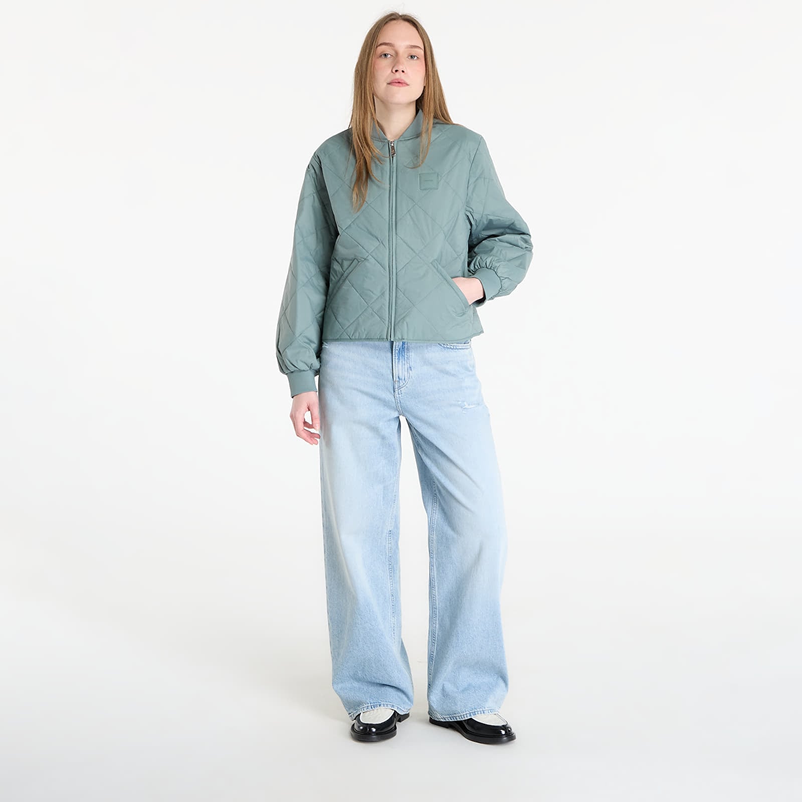 Якета Calvin Klein Jeans Lightweight Quilted Jacket Grey