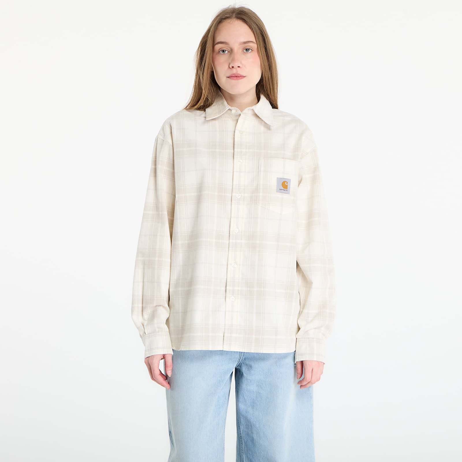 Košile Carhartt WIP L/S Wilber Shirt UNISEX Wilber Check/ Natural