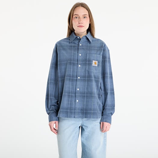 Hemd Carhartt WIP L/S Wilber Shirt UNISEX Wilber Check/ Velvet Blue
