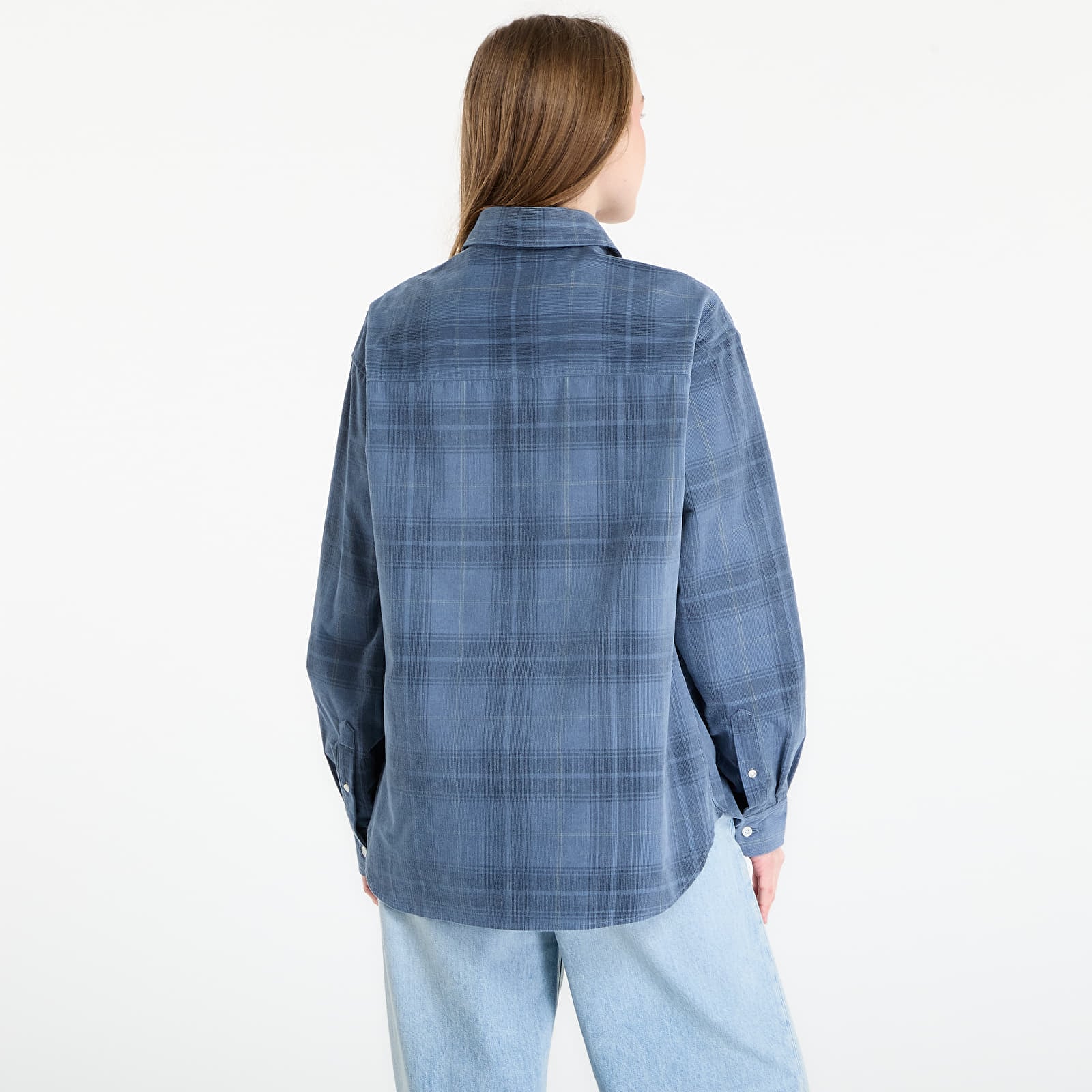 Košile Carhartt WIP L/S Wilber Shirt UNISEX Wilber Check/ Velvet Blue