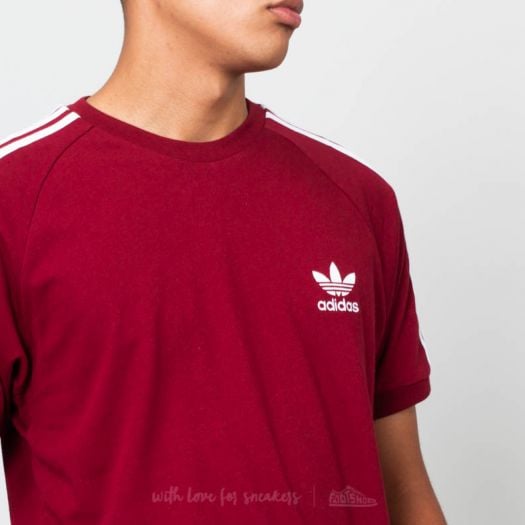 T shirts adidsa 3 Stripes Tee Collegiate Burgundy Footshop