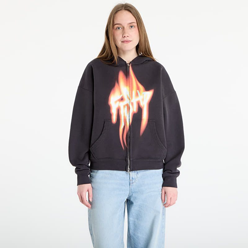 Sweatshirt FTSHP Walking Art II. Zip Hoodie UNISEX Dark Grey