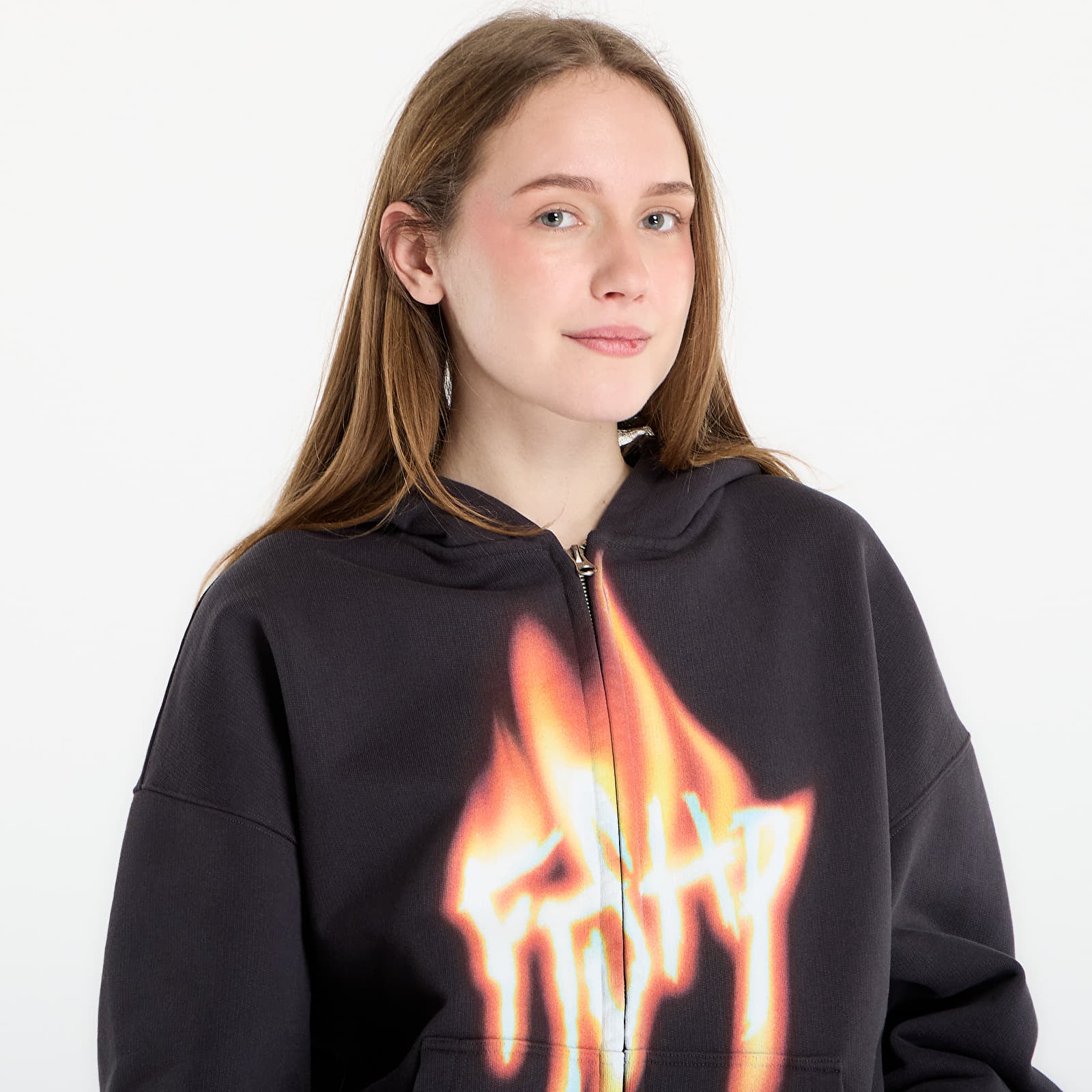 Puloverji   FTSHP Walking Art II. Zip Hoodie UNISEX Dark Grey