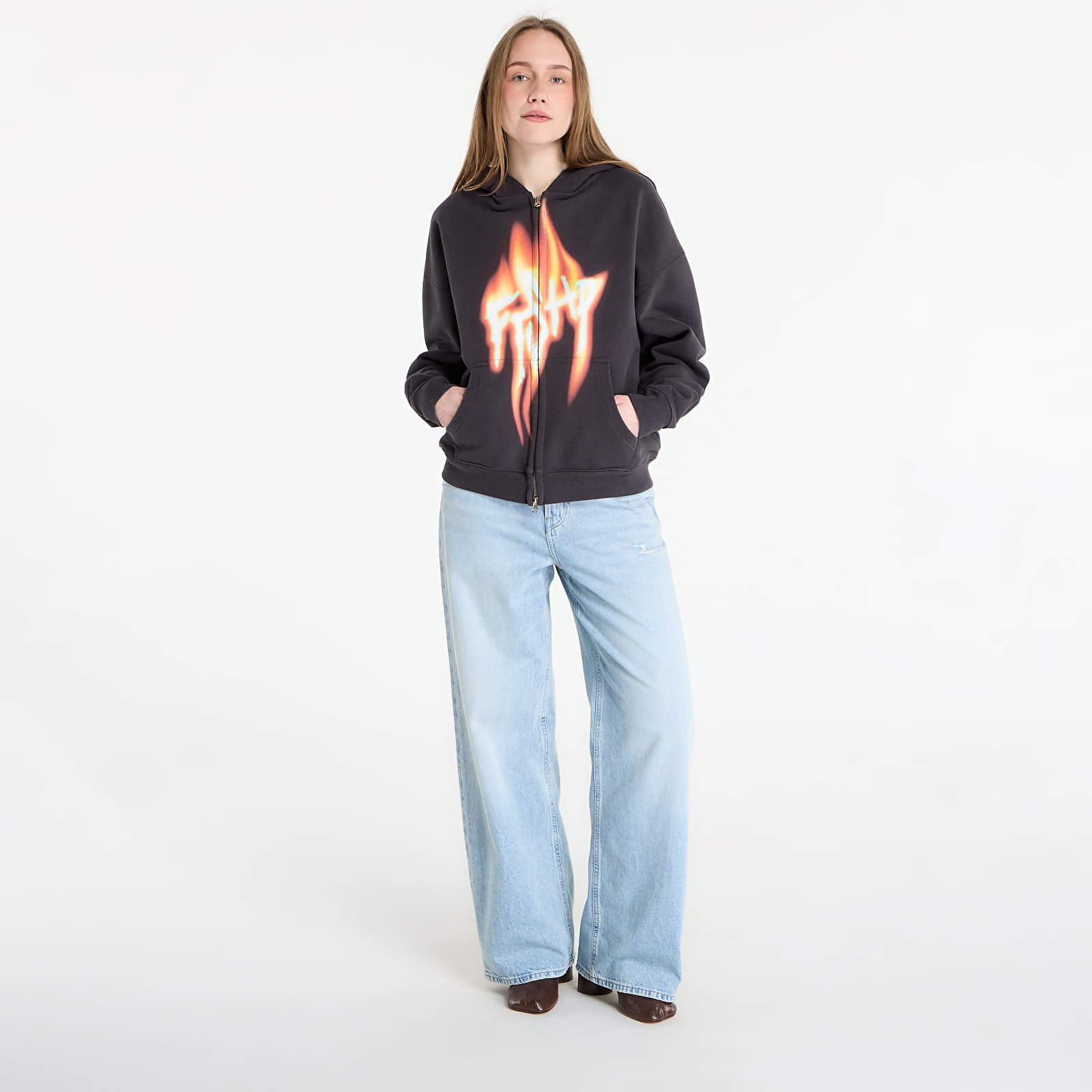 Puloverji   FTSHP Walking Art II. Zip Hoodie UNISEX Dark Grey