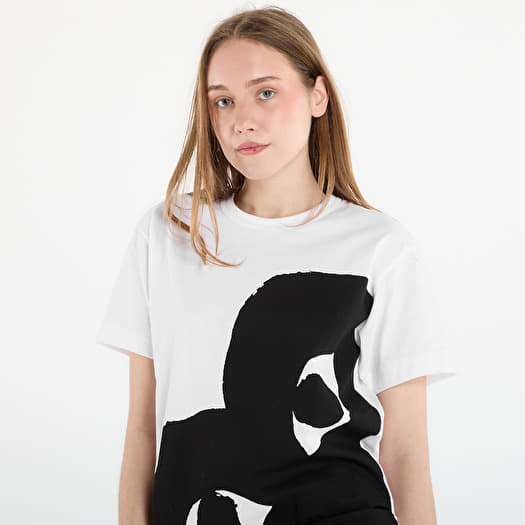 Tricouri Comme des Garçons PLAY Black Heart Tee White (AX-T347