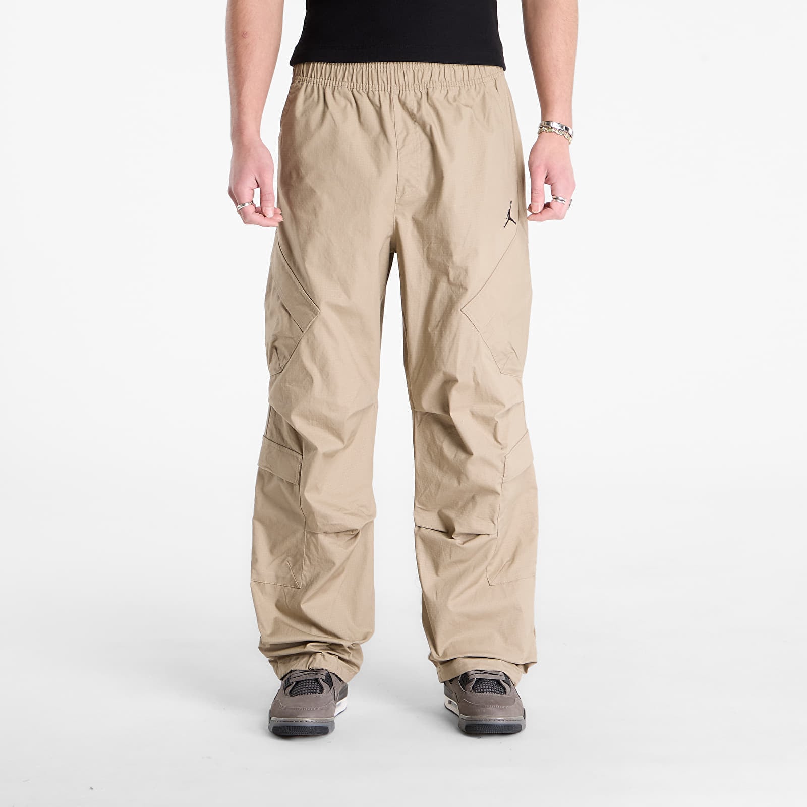 Kalhoty Jordan Flight Men's Utility Pants Khaki/ Black