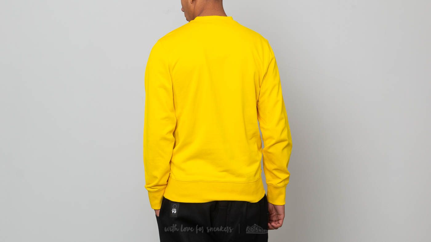 Džemperiai su gobtuvais ir džemperiai Y-3 Classic Crewneck Sweatshirt Yellow