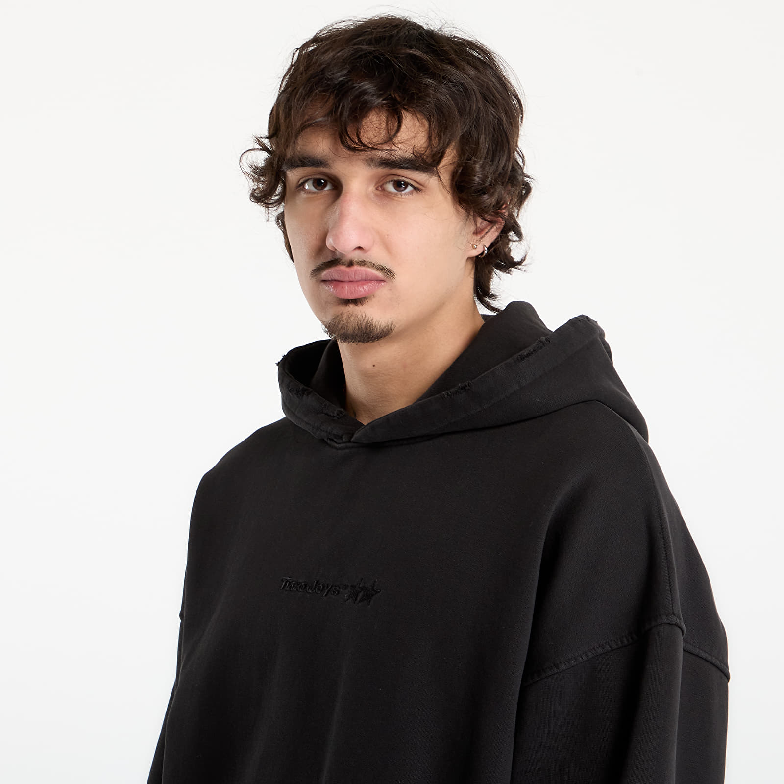 Felpe TwoJeys Icon Hoodie Stone Washed Black