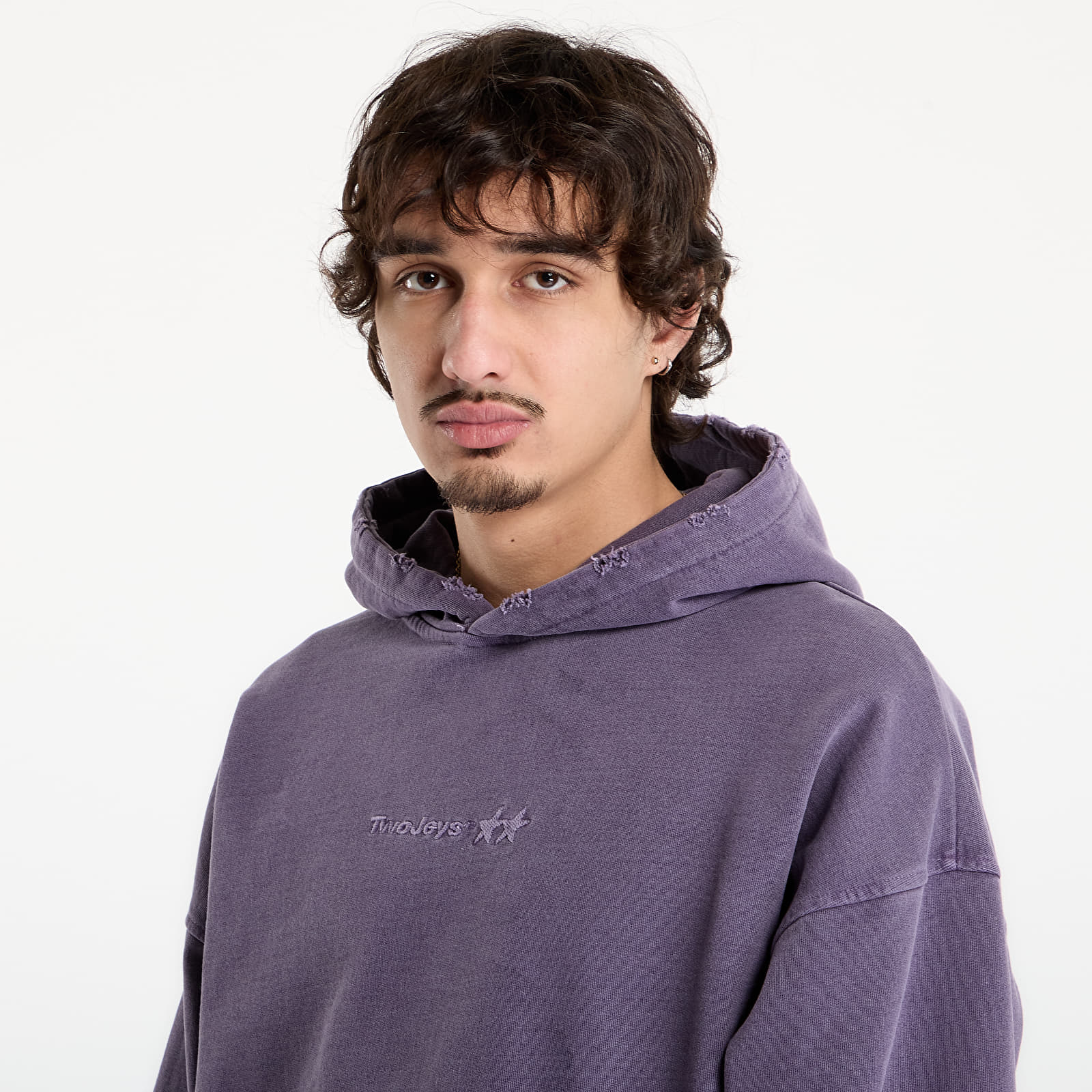 Felpe TwoJeys Icon Hoodie Pigment Dyed Purple