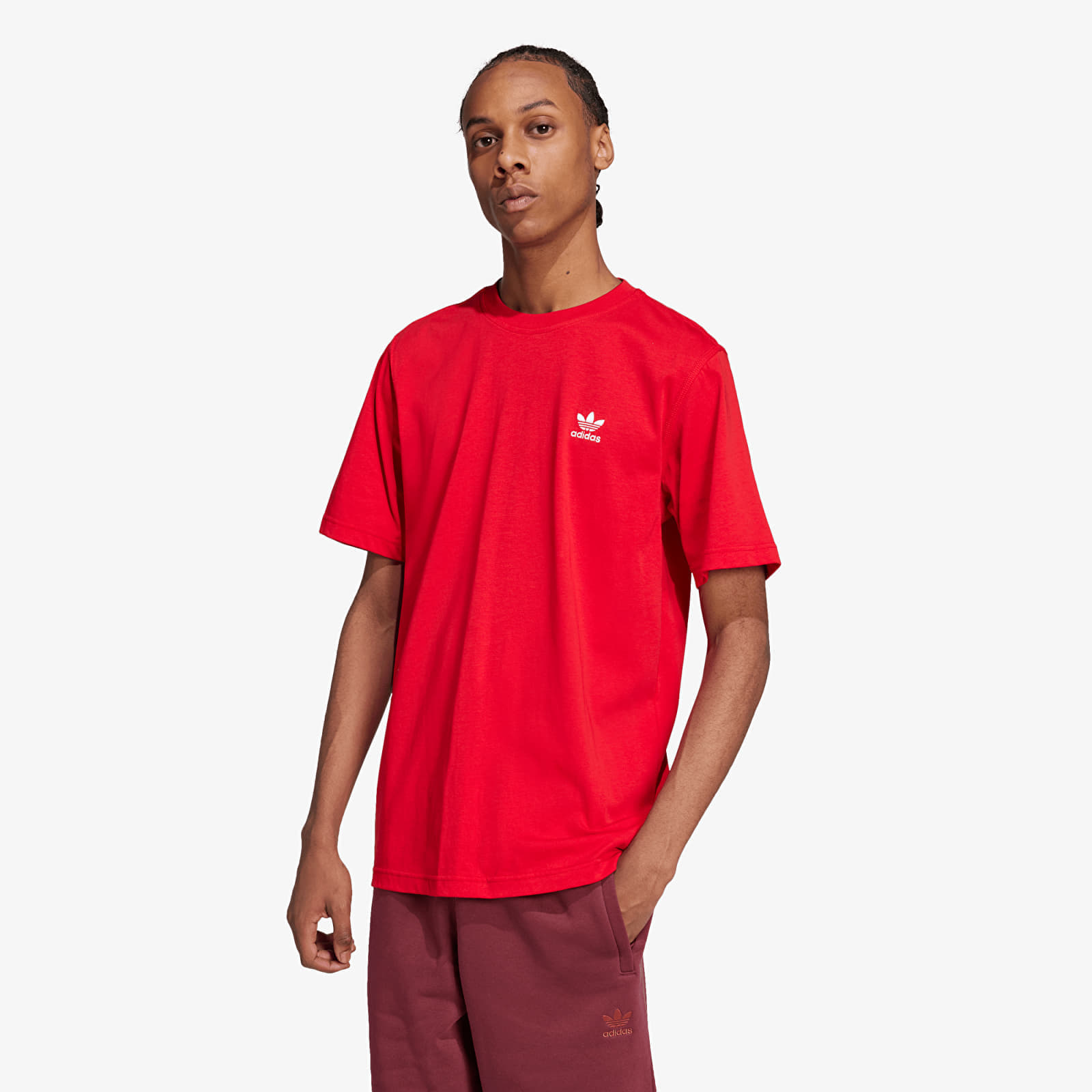 Тениска adidas Trefoil Essentials Tee Better Scarlet XL