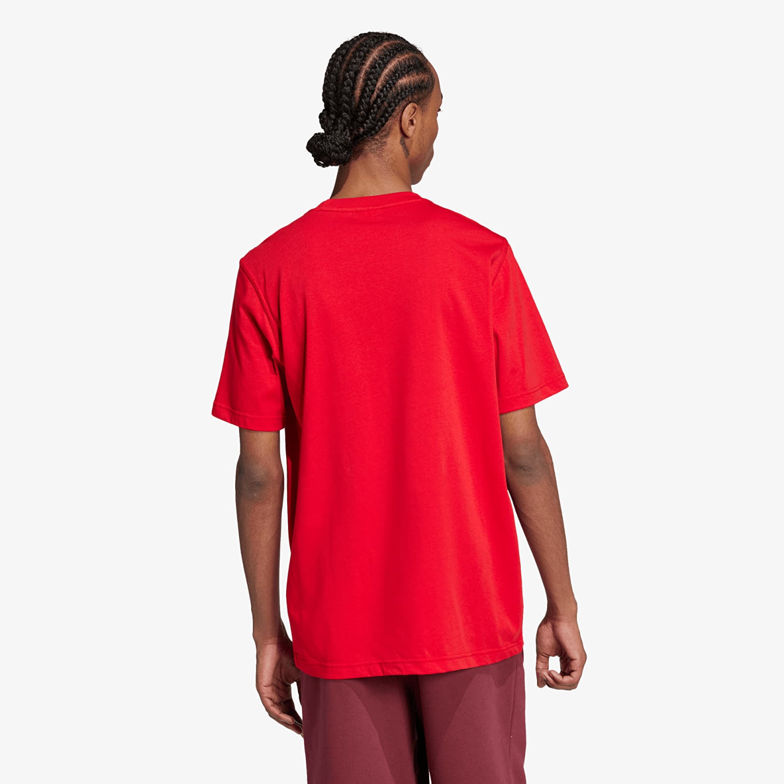 Männer T-Shirts adidas Trefoil Essentials Tee Better Scarlet