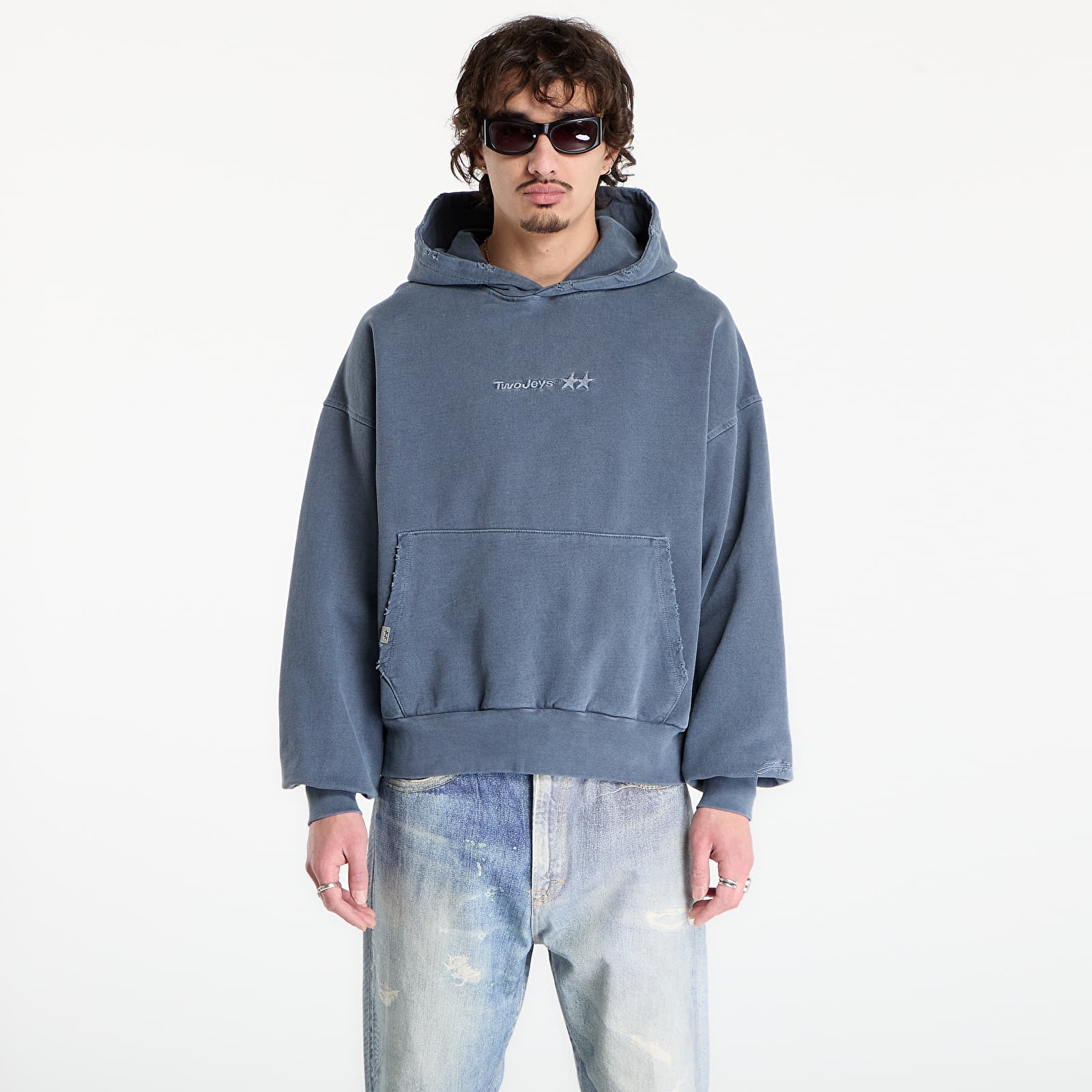 Felpe TwoJeys Icon Hoodie Pigment Dyed Blue