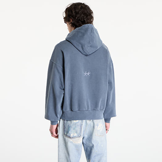 TwoJeys Icon Hoodie Pigment Dyed Blue | Footshop
