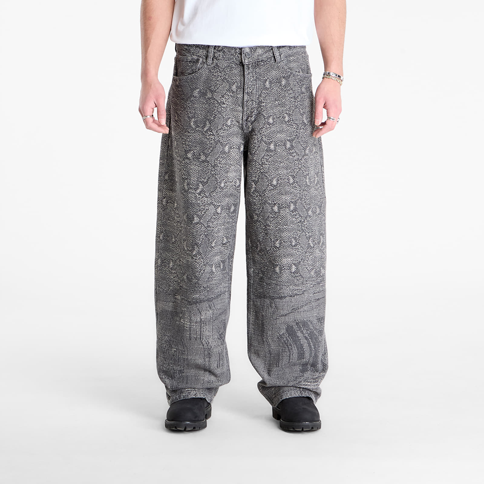 Blugi Daily Paper Denim Snake Oversized Jeans Denim XL