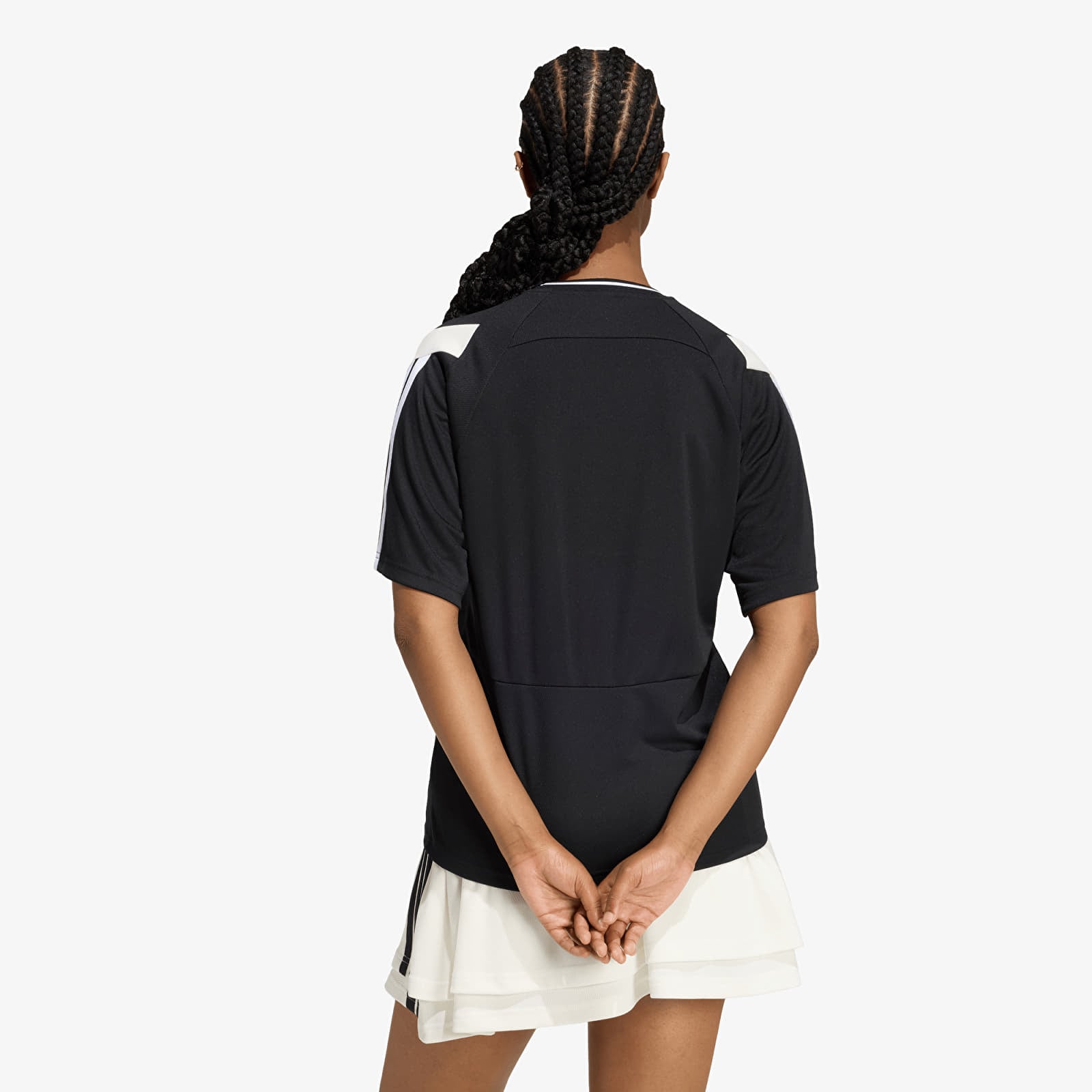 Moteriški marškinėliai adidas W Her Tee Black/ Off White/ White