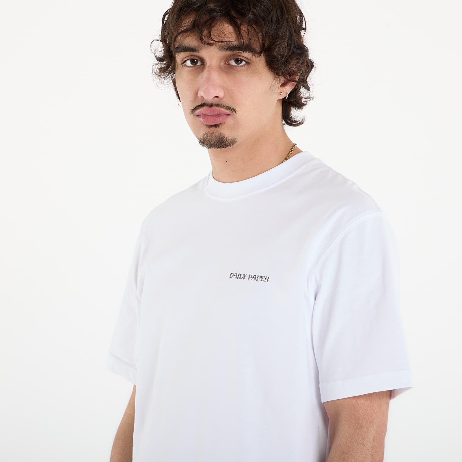 Magliette Daily Paper Snake Shield Ss Tee White