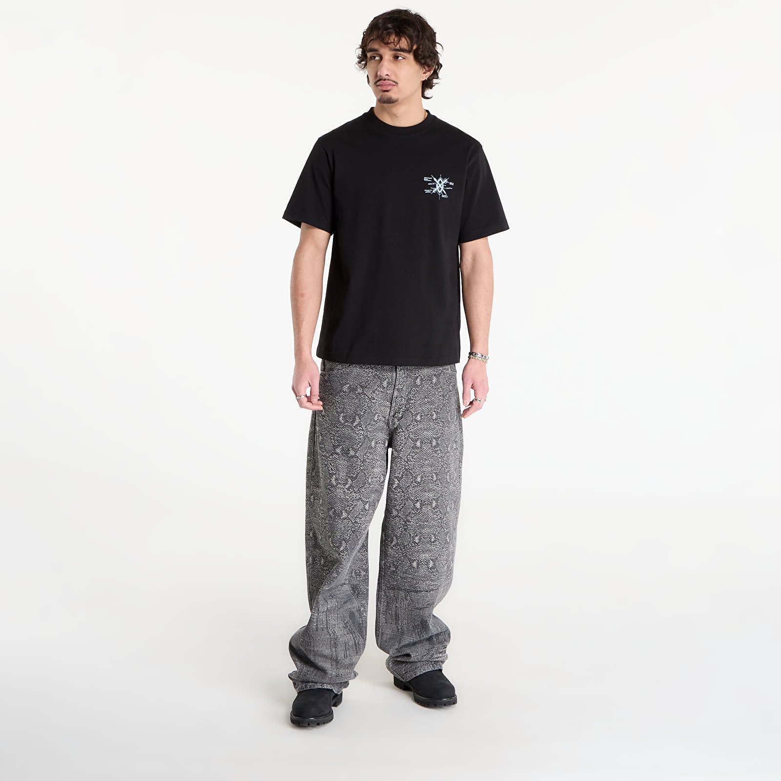 T-skjorter Daily Paper Shield Evolution Ss Tee Black