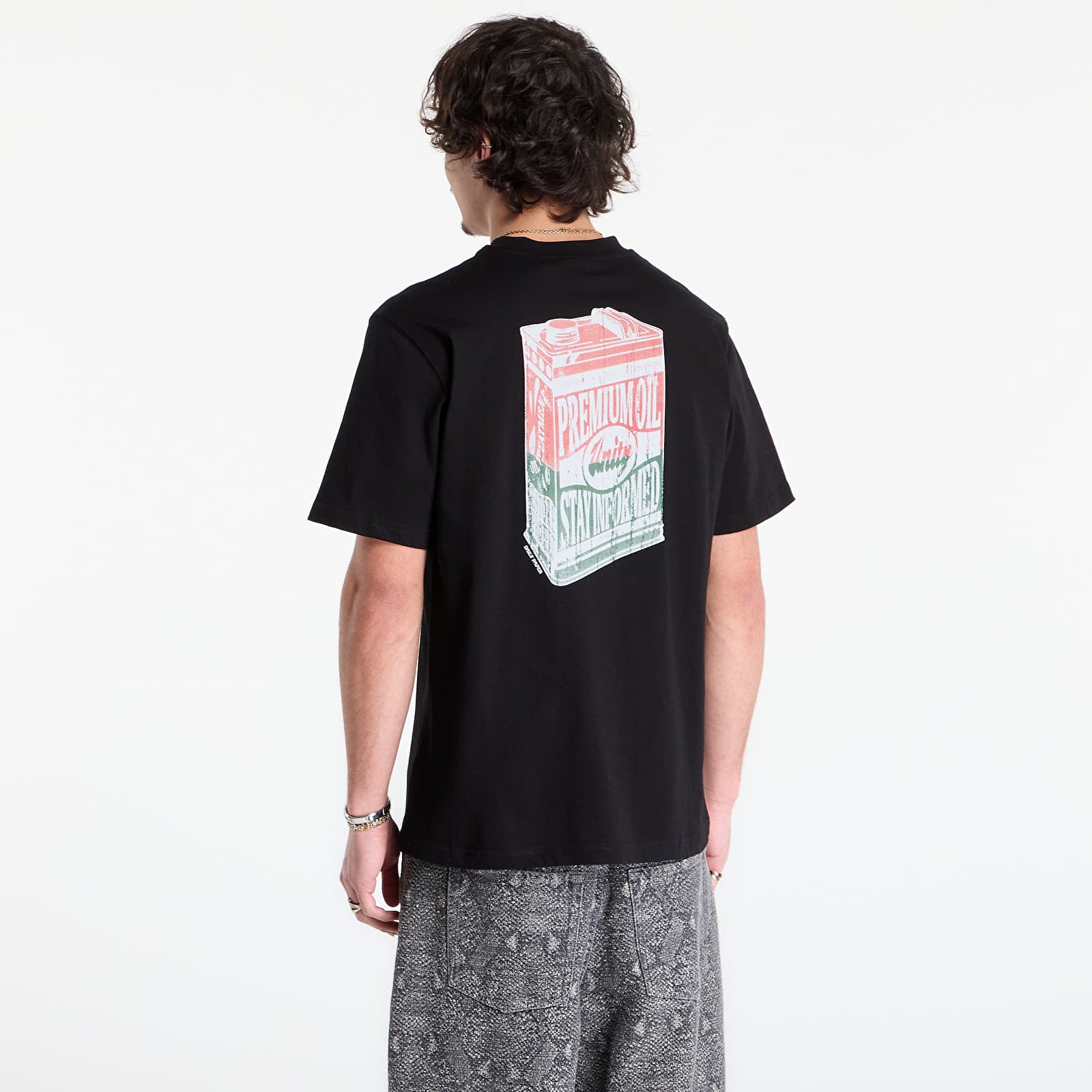 Magliette Daily Paper Oil Can Ss Tee Black
