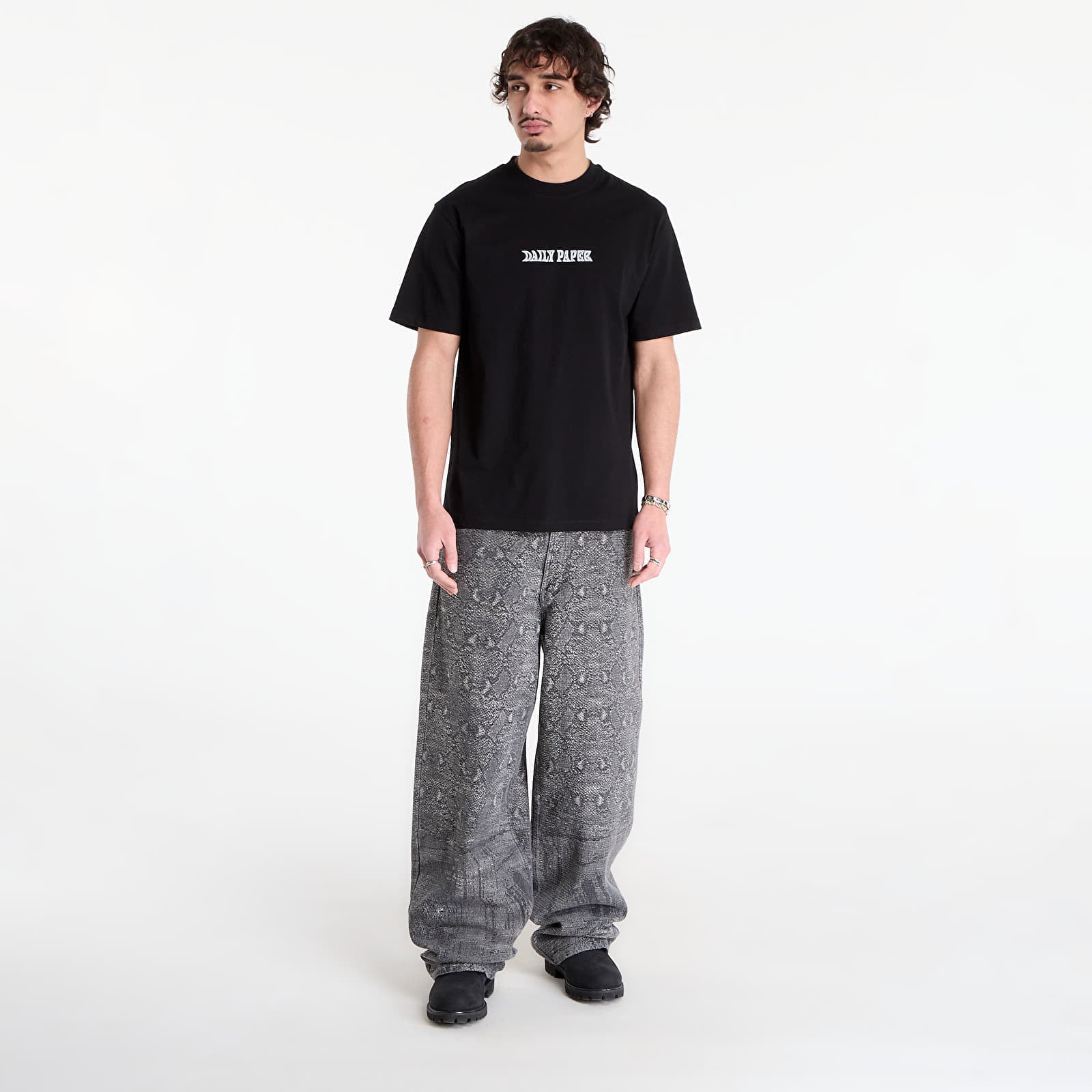 Magliette Daily Paper Oil Can Ss Tee Black