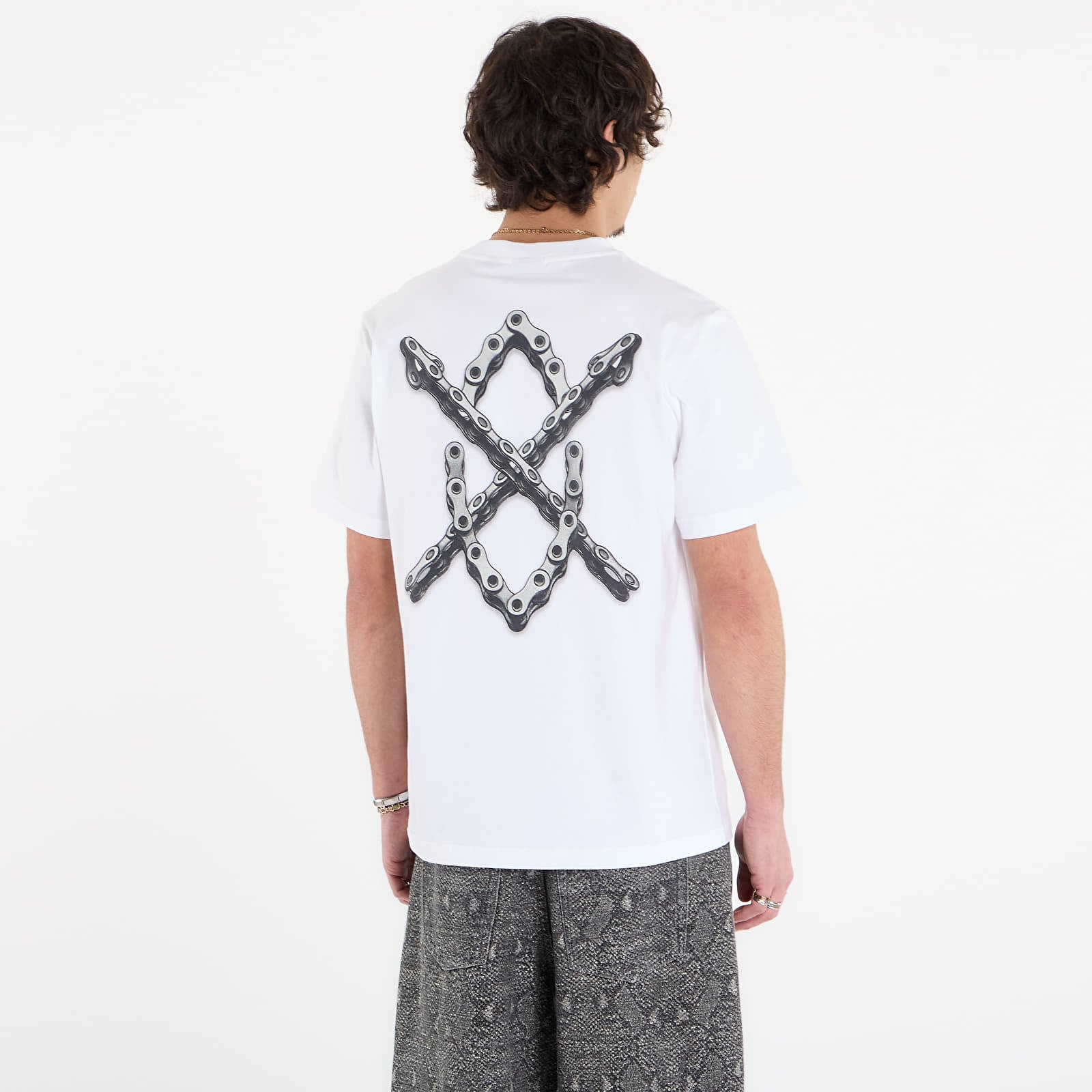 T-skjorter Daily Paper Chain Shield T-Shirt White