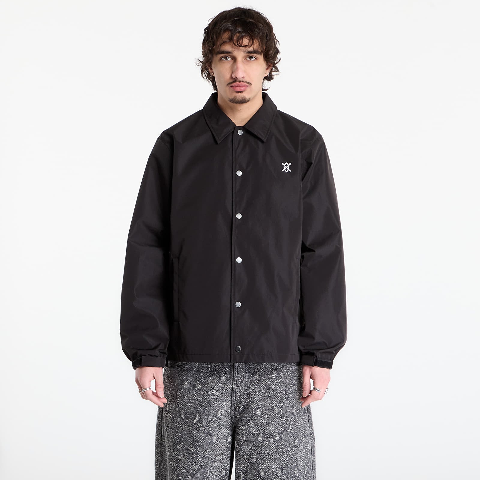 Giacche Daily Paper Alias Dias Coach Jacket Black