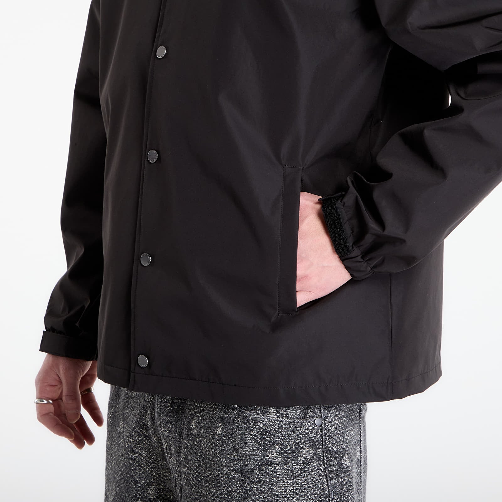 Giacche Daily Paper Alias Dias Coach Jacket Black