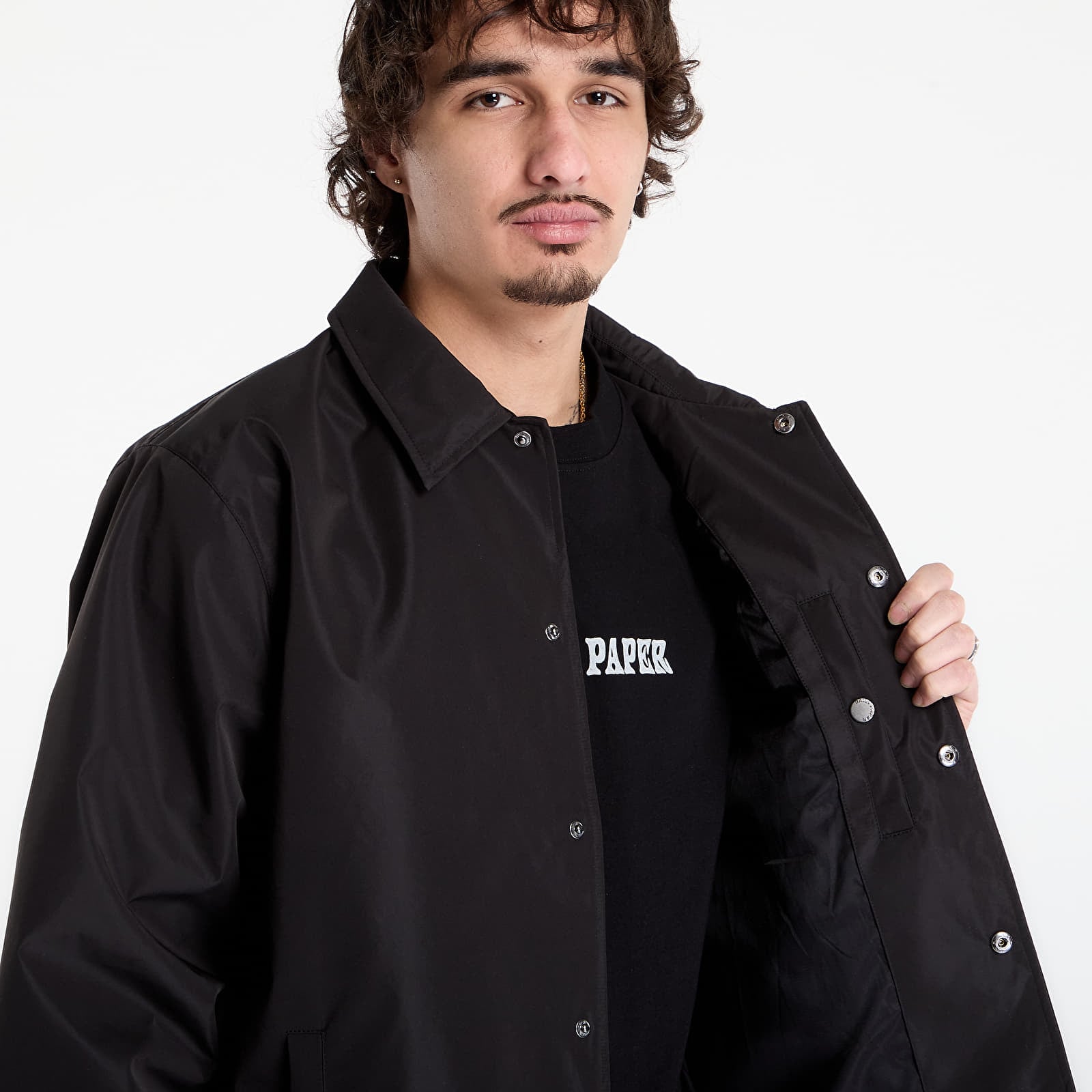 Giacche Daily Paper Alias Dias Coach Jacket Black