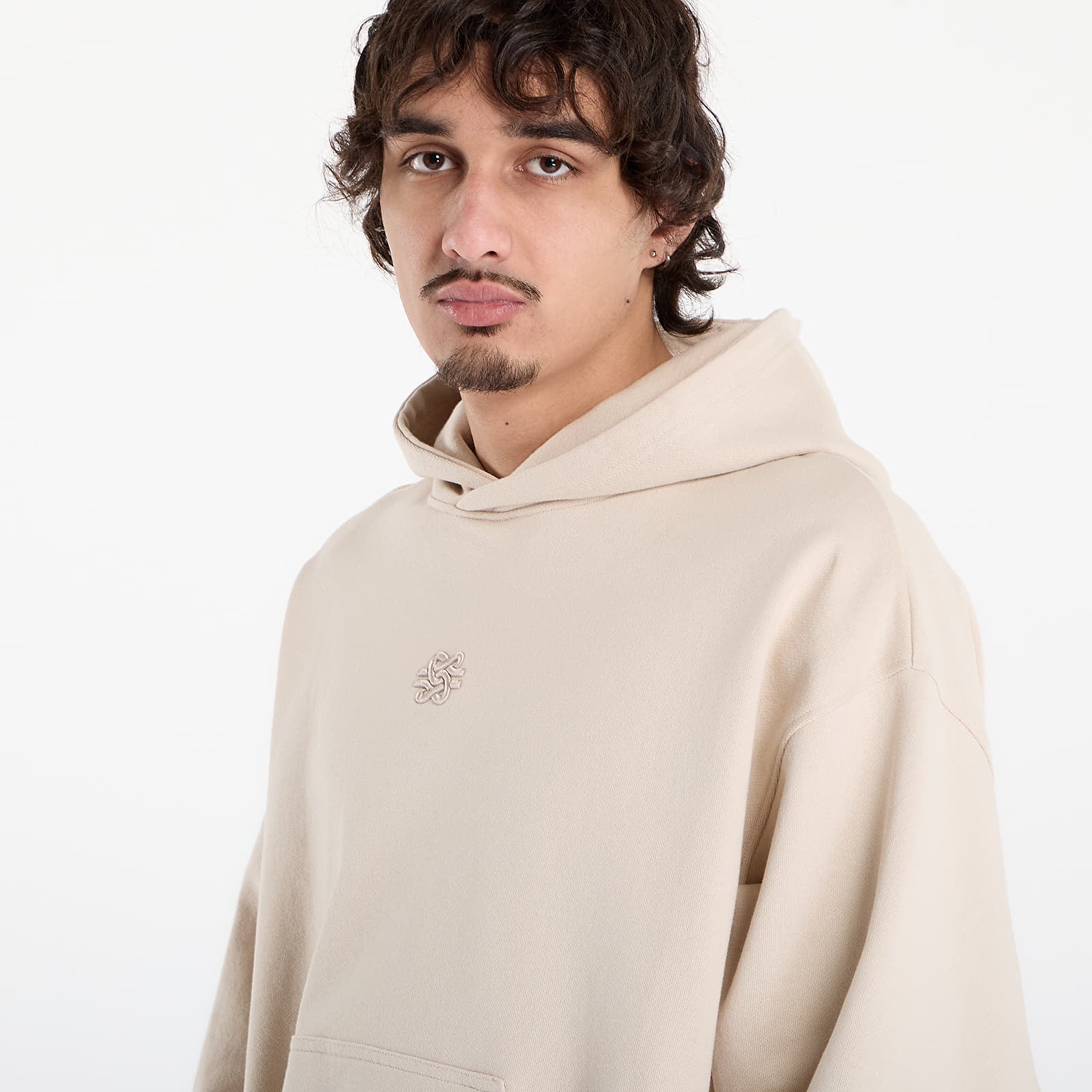 Bluzy Filling Pieces Hoodie Boxy Embroidered Peyote