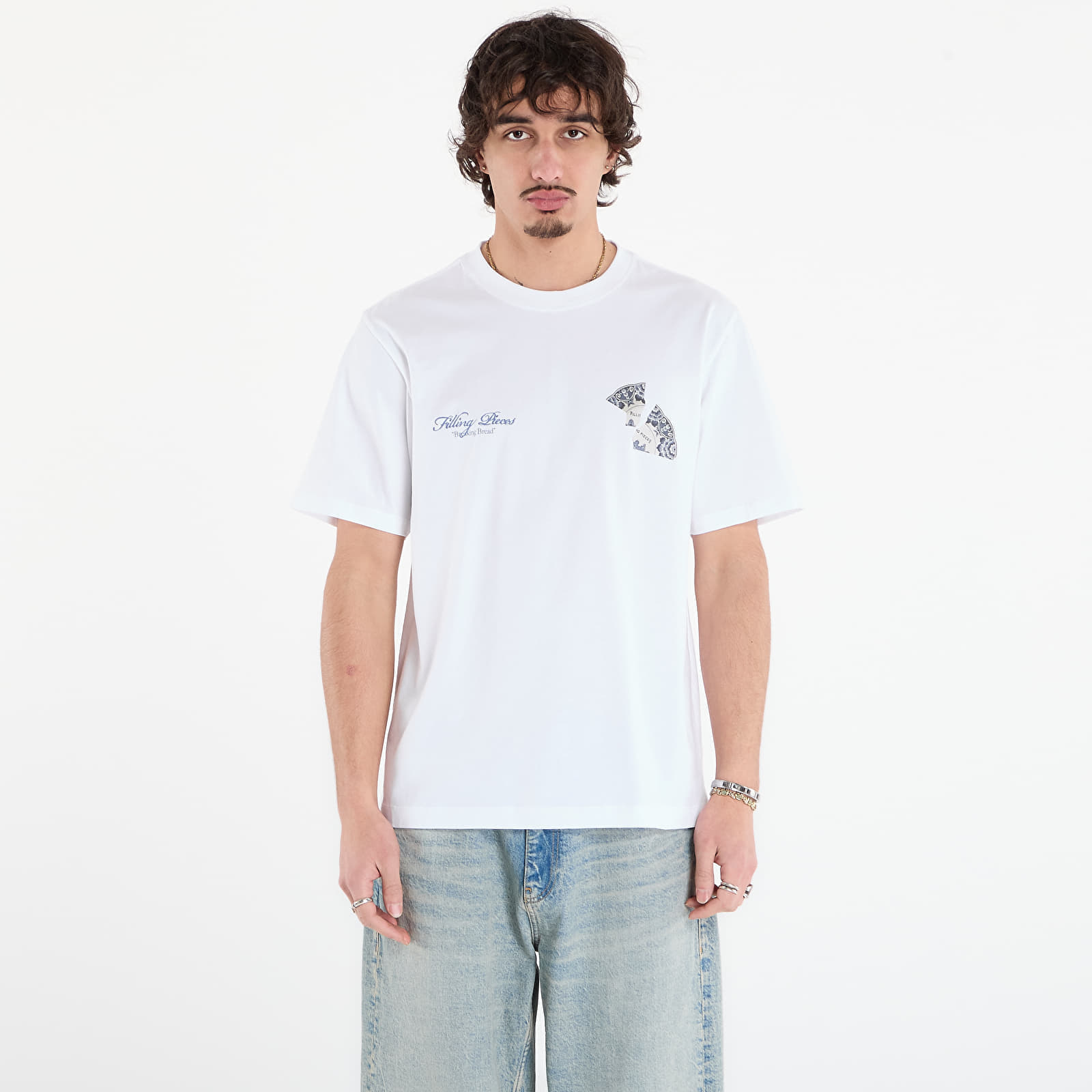 Тениска Filling Pieces T-Shirt Broken Plate White M