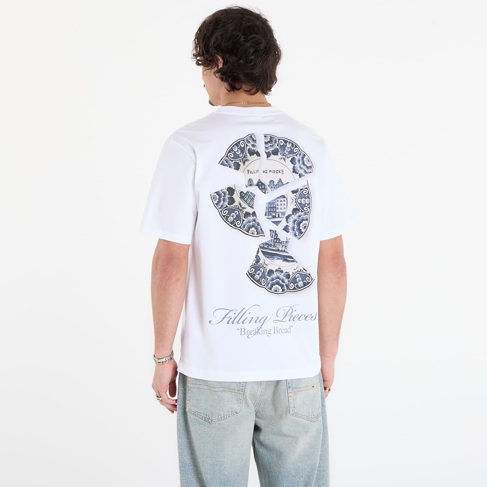 T-skjorter Filling Pieces T-Shirt Broken Plate White
