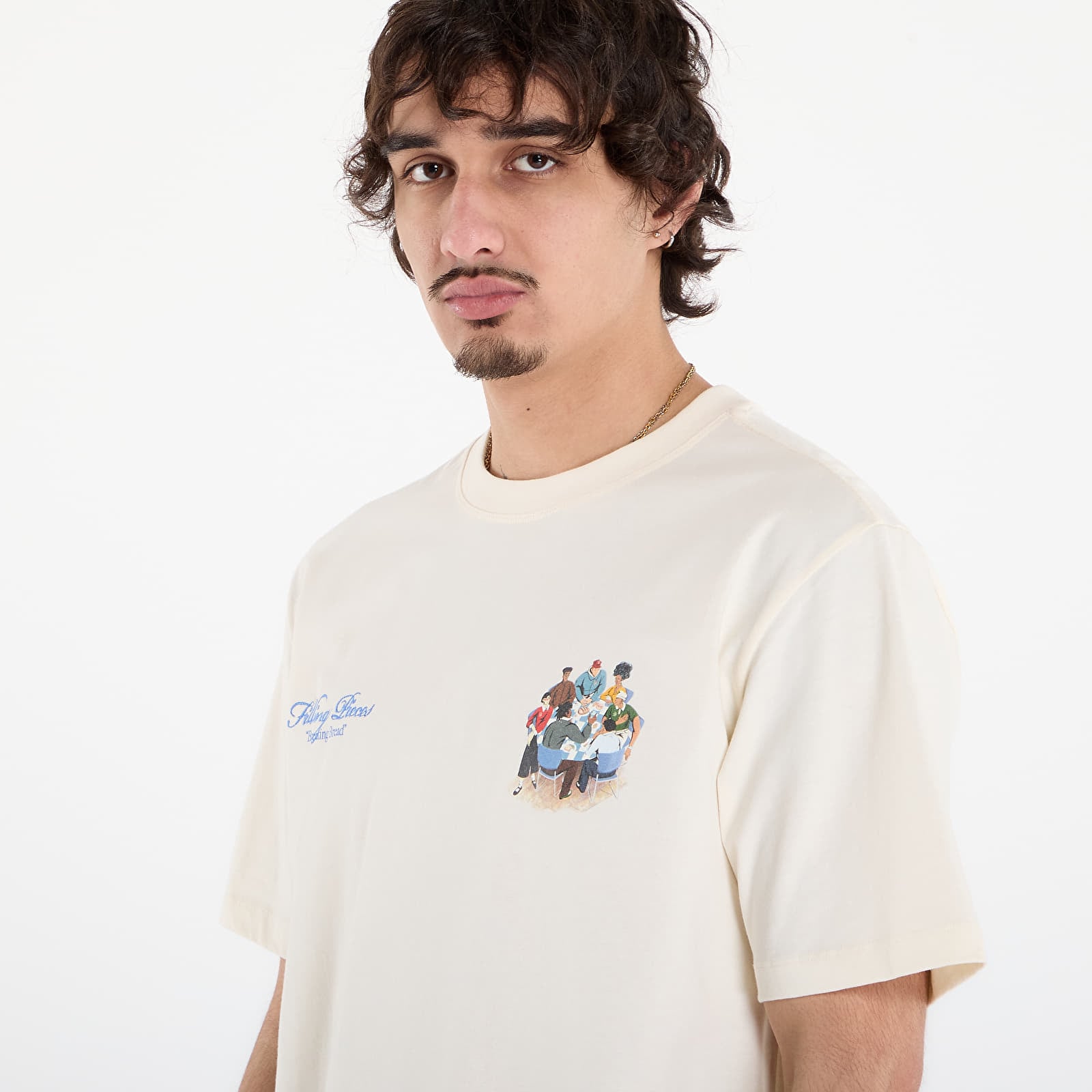 Koszulki Filling Pieces T-Shirt Supper Antique White