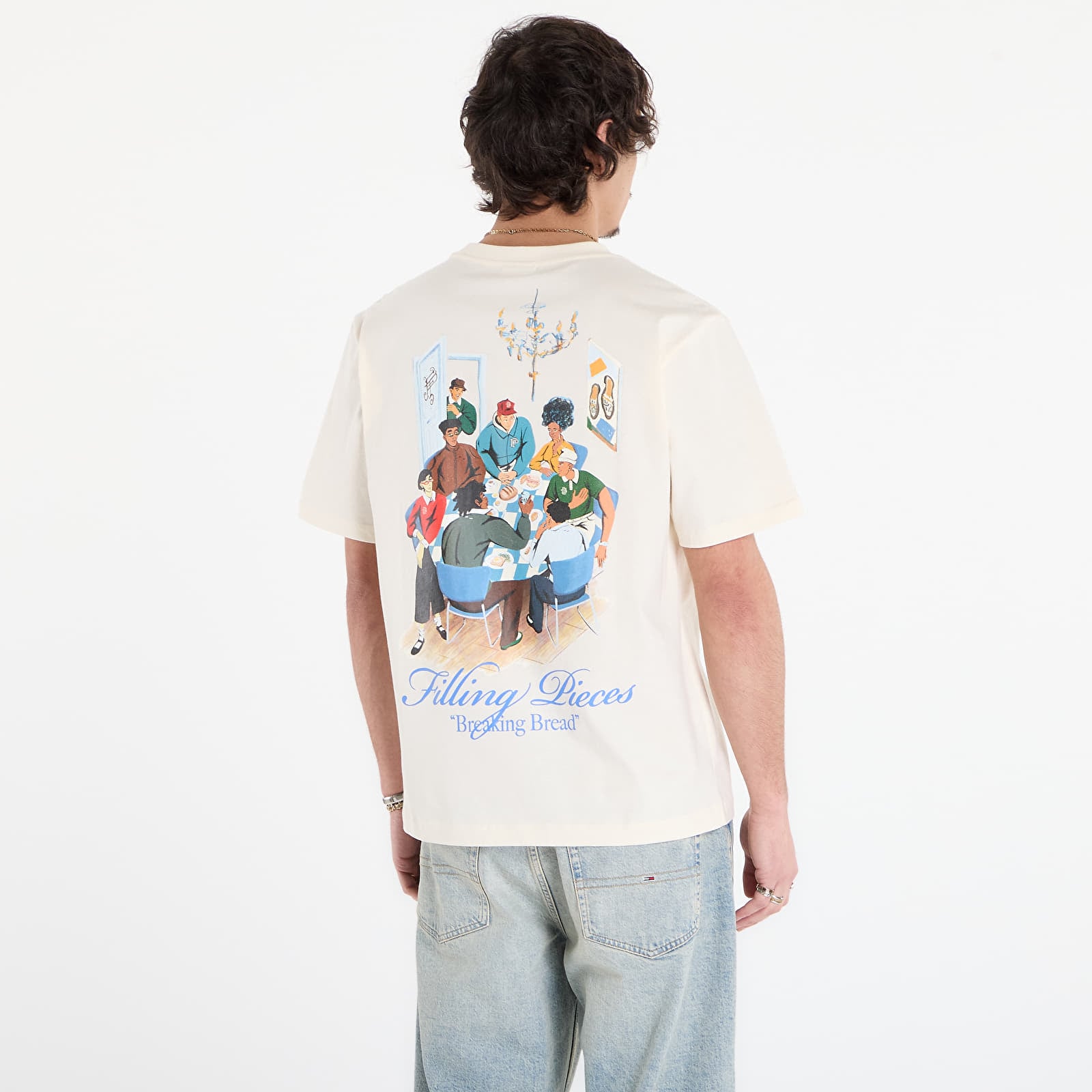 Koszulki Filling Pieces T-Shirt Supper Antique White