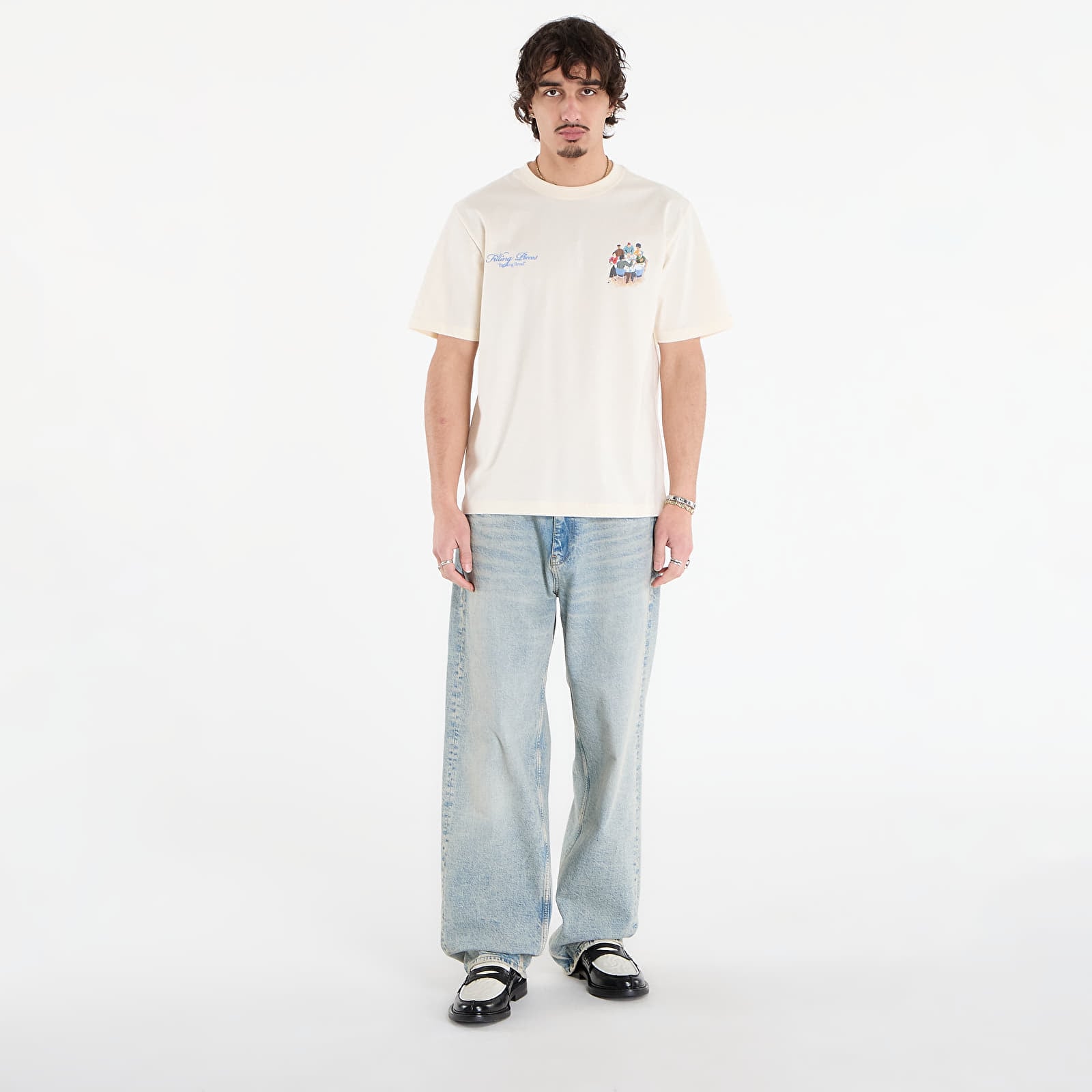 Koszulki Filling Pieces T-Shirt Supper Antique White