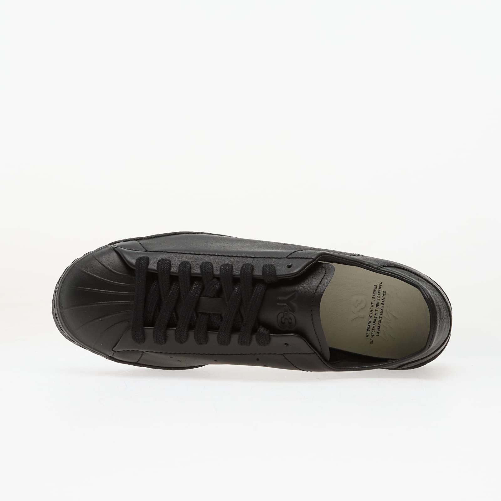 Sapatos de homem Y-3 Superstar Black/ Black/ Black