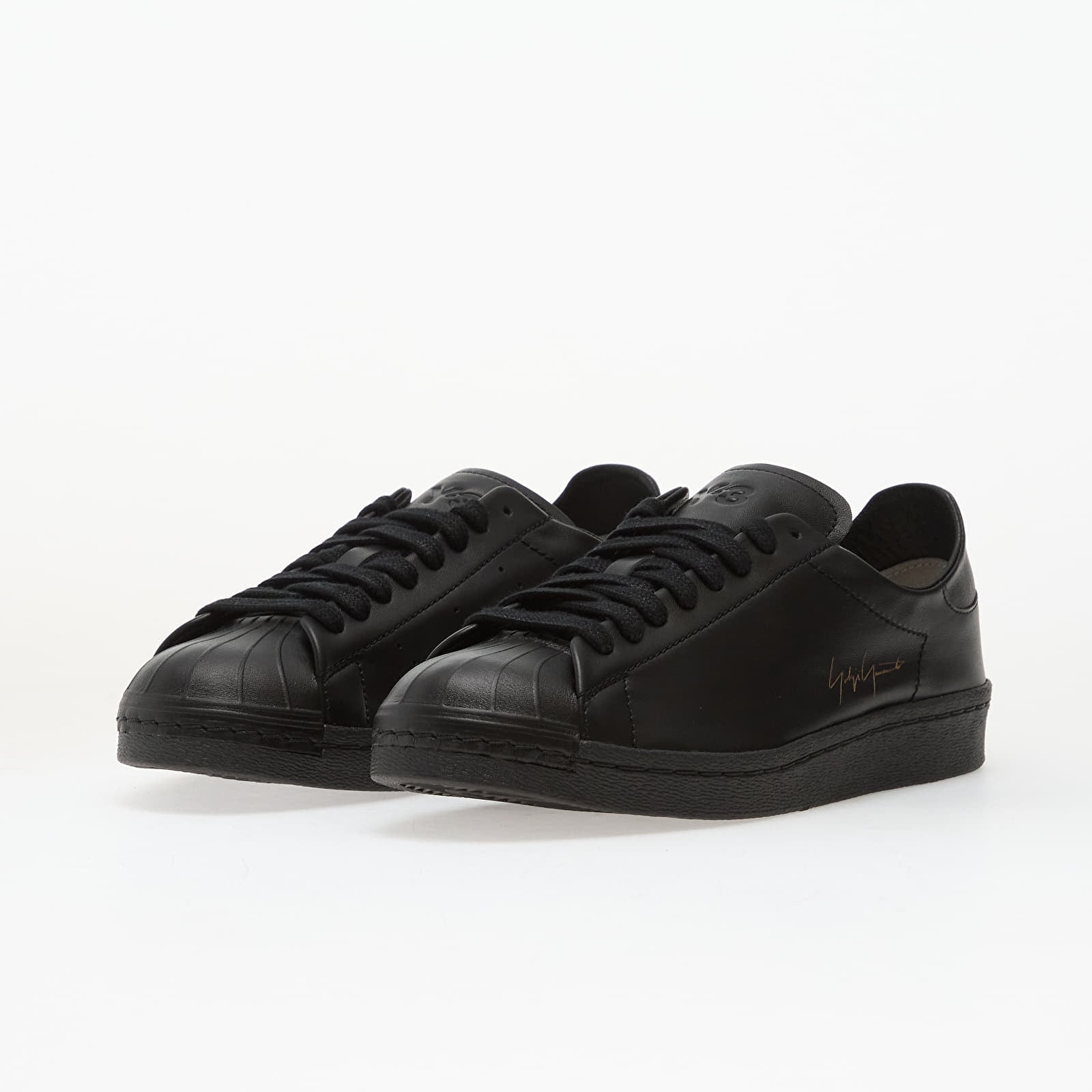 Sapatos de homem Y-3 Superstar Black/ Black/ Black