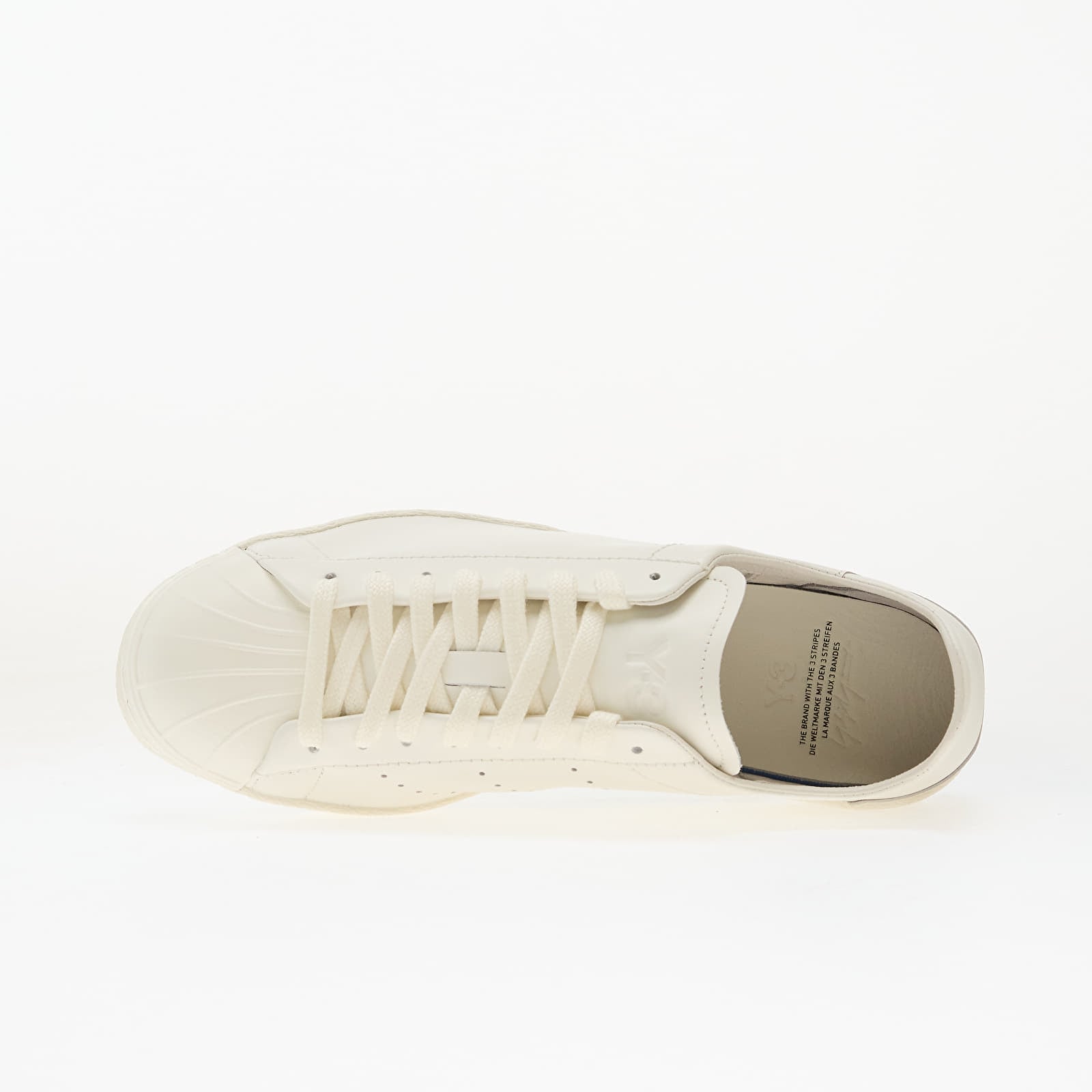 Sapatos de homem Y-3 Superstar Off White/ Off White/ Off White