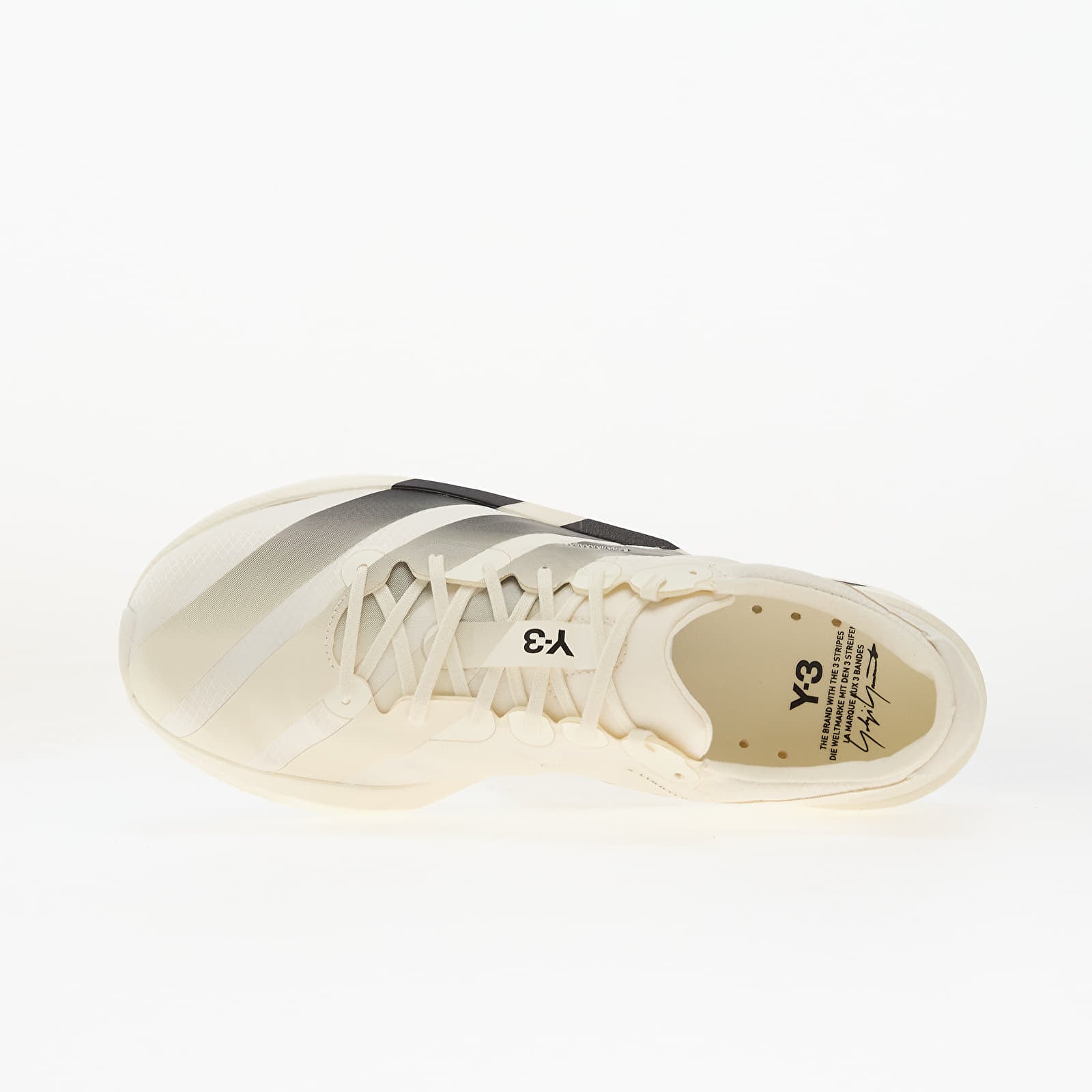 Sapatos de homem Y-3 Adios 9 Off White/ Off White/ Black