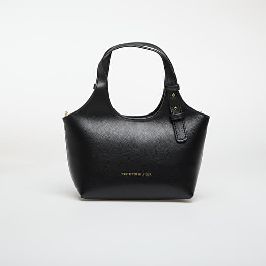 Borsa Tommy Hilfiger Th Logo Mini Tote Black