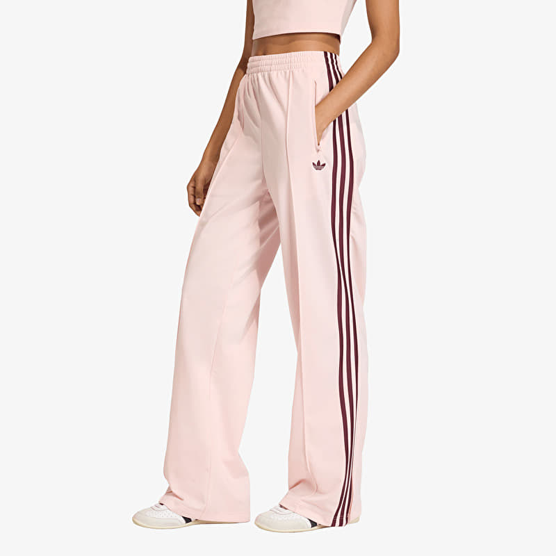 adidas Firebird Loose Track Tracksuit Bottoms Sandy Pink/ Maroon