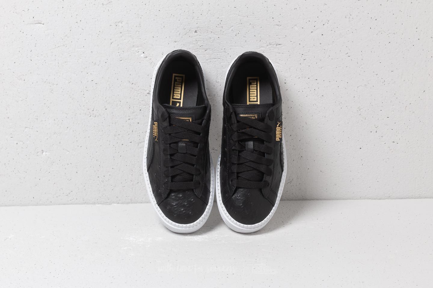 Zapatilla negra puma platform trace ostrich wn's outlet