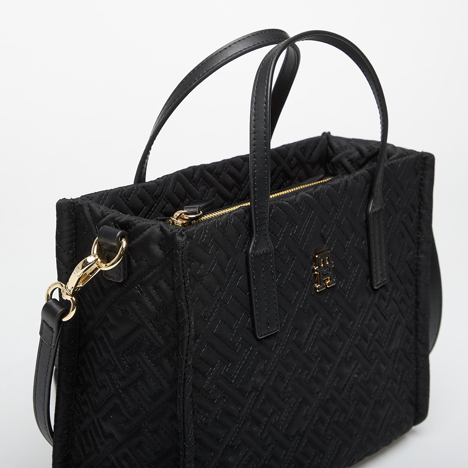 Kabelky Tommy Hilfiger Th City Mini Tote Mono Nylon Black