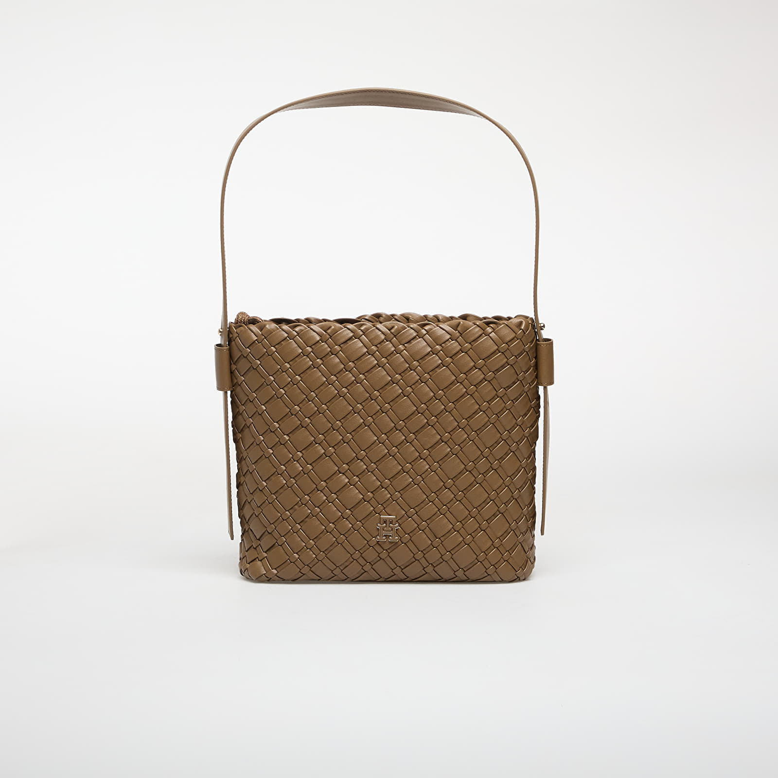Чанта Tommy Hilfiger Th Braided Shoulder Bag Taupe Universal