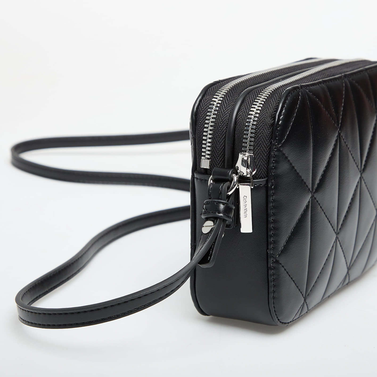 Umhängetaschen für Männer Calvin Klein Quilted Double Zip Camera Bag Black